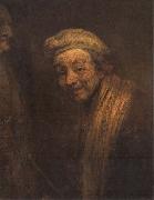 REMBRANDT Harmenszoon van Rijn Self-Portrait as Zeuxis painting